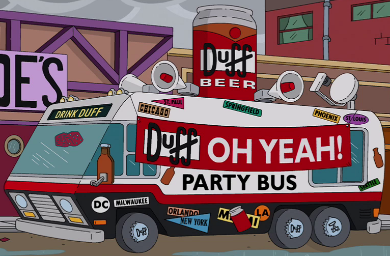 Duff Party Bus | Simpsons Wiki | Fandom